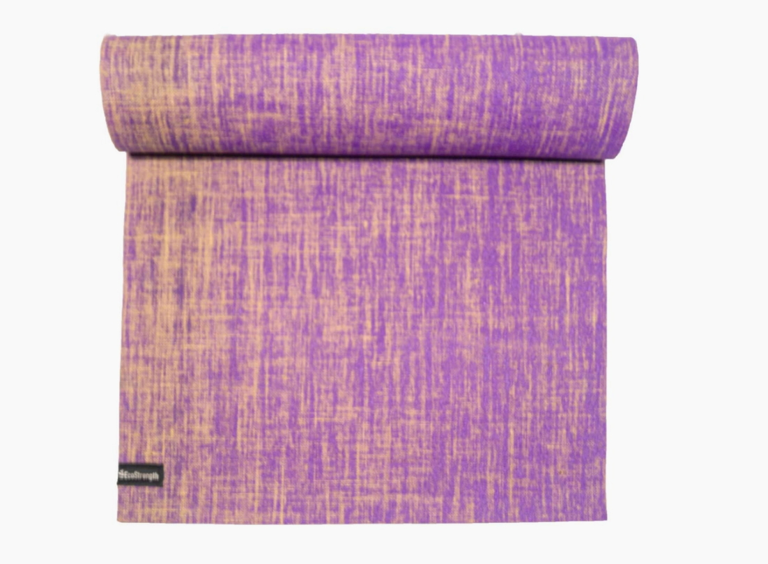 Jute Yoga Mat - Purple