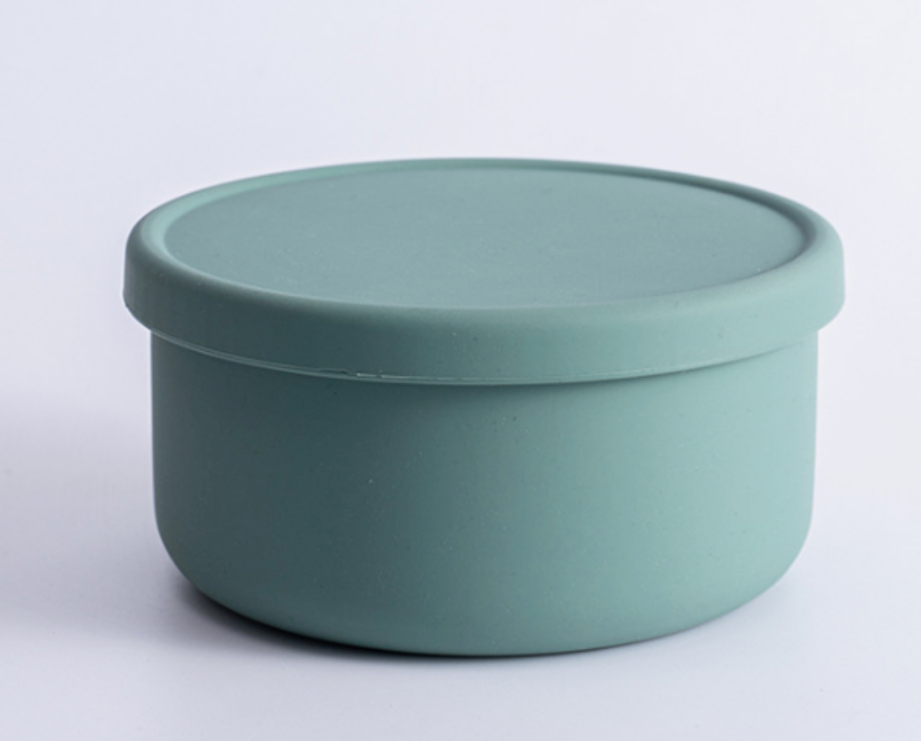 Small Silicone Food Storage Container bowl with Lid
