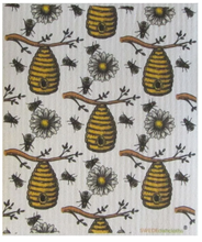 Bees Swede Dish Cloth Reusable Swedish dish cloths
