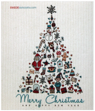 Christmas Tree Swede Dish Cloth Reusable Swedish dish cloths