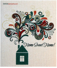 Home Sweet Home Swede Dish Cloth Reusable Swedish dish cloths