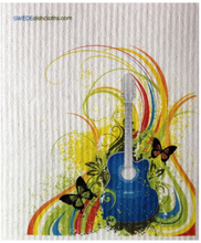 guitar Swede Dish Cloth Reusable Swedish dish cloths