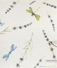 Dragonfly lavender Swede Dish Cloth Reusable Swedish dish cloths