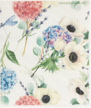 Dragonyfly hydrangea Swede Dish Cloth Reusable Swedish dish cloths