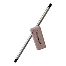 Collapsible straw in wheat straw case reusable and zero waste from Planet Renu