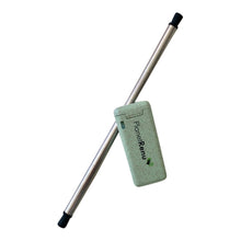 Collapsible straw in wheat straw case reusable and zero waste from Planet Renu