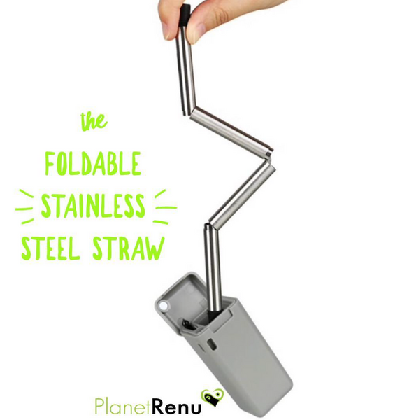 The Incredible Folding Stainless Steel Straw