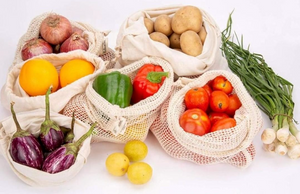 reusable produce bags, no more plastic bags, stop using plastic bags, save the earth, planet renu
