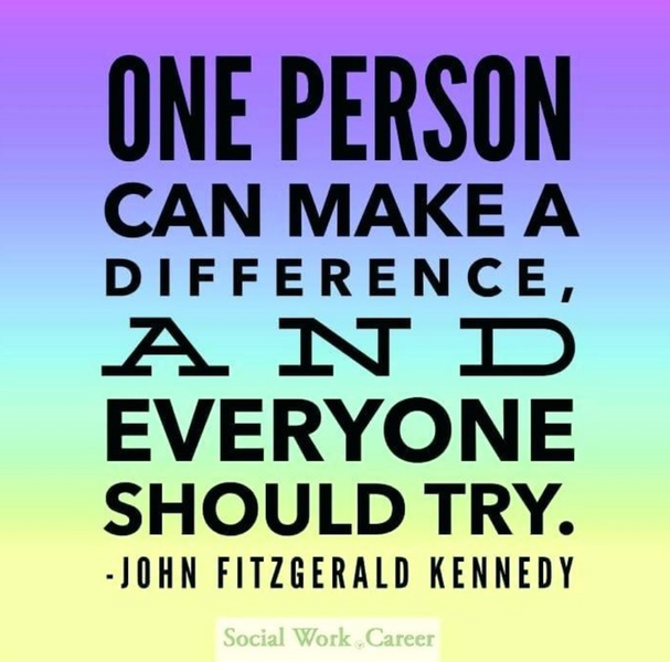 One Person CAN Make a Difference
