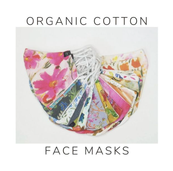 Beautiful Organic Cotton Face Masks