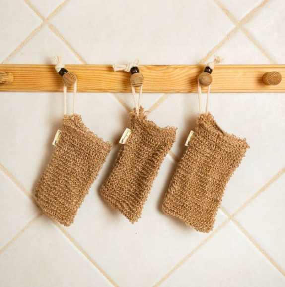 Sisal Linen Soap Bags