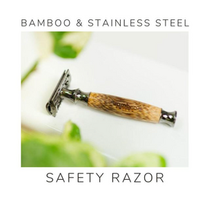 Bamboo & Stainless Steel Safety Razor