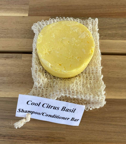 Cool Citrus Basil Shampoo and Conditioner Bar