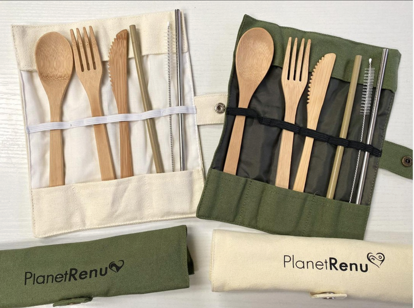 Bamboo Cutlery Roll