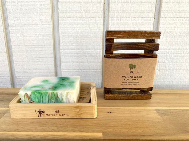 Sustainable Wood and Bamboo Soap Dishes