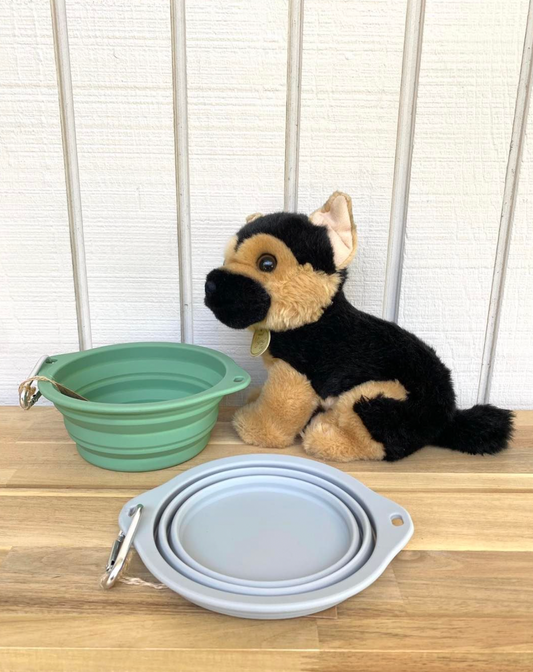 Collapsible Silicone Dog Bowls