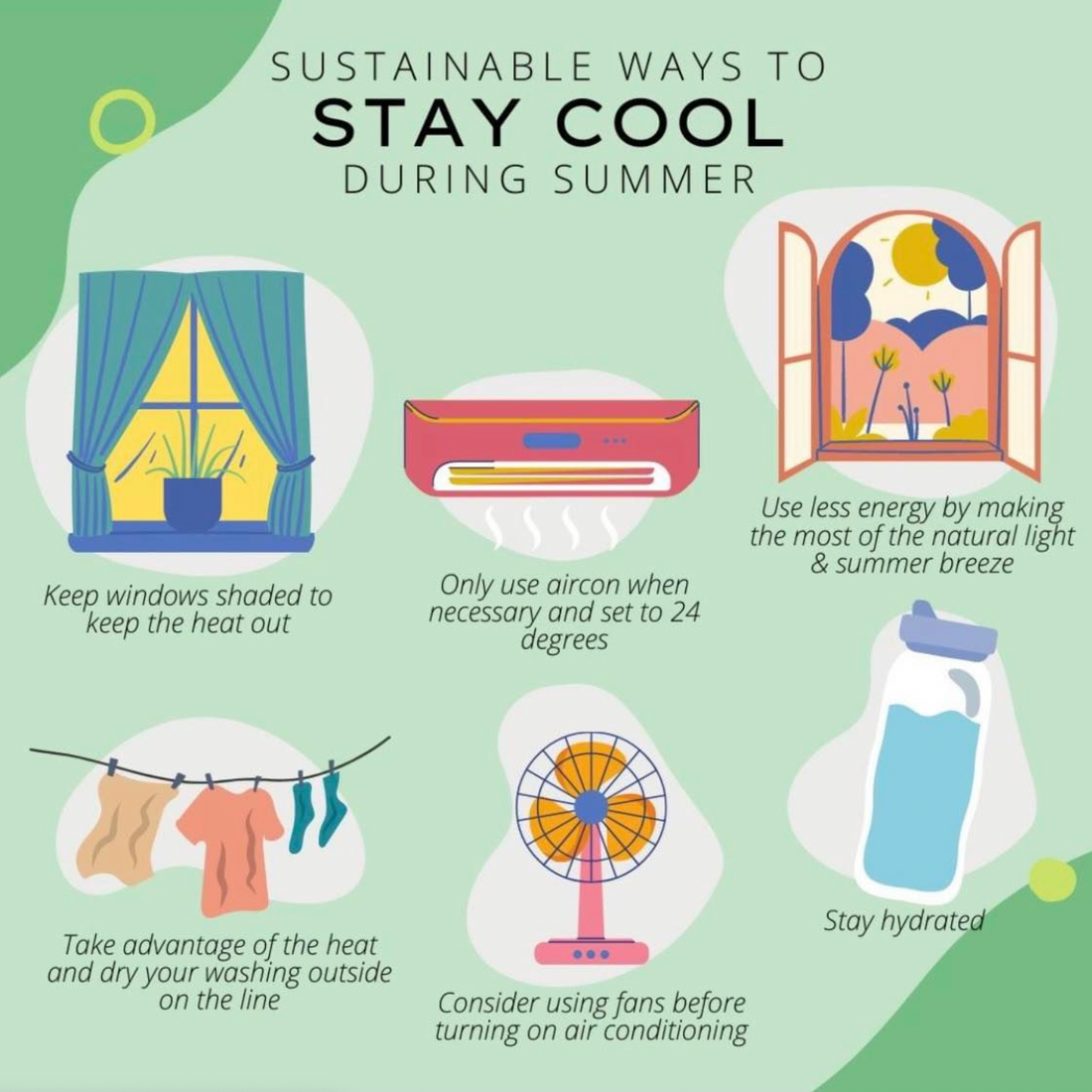 Sustainable Ways to Stay Cool