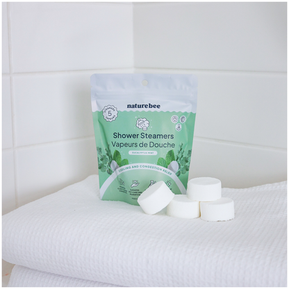 Refreshing Mint Shower Steamers | Nature Bee