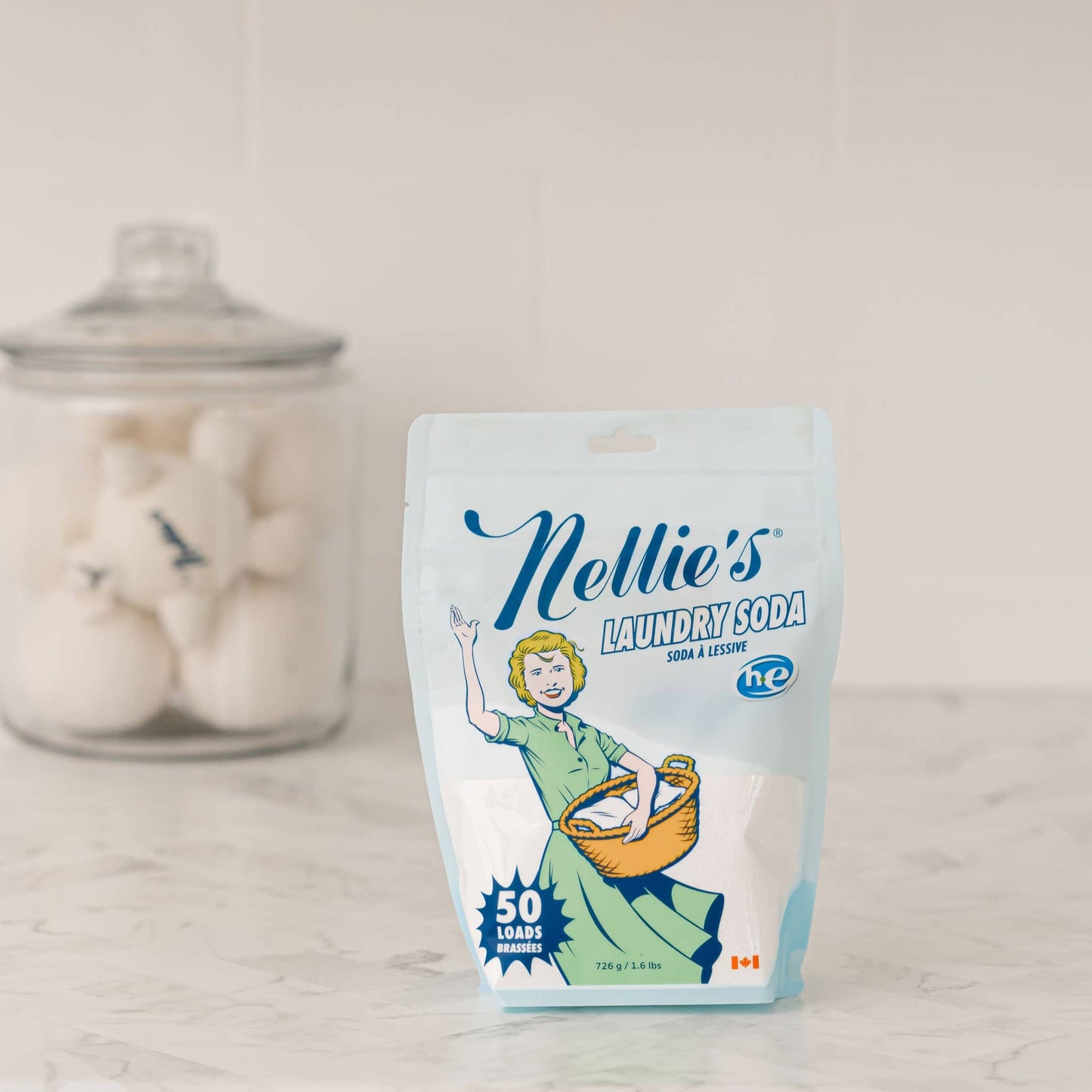 Laundry Soap- Nellie's 50 Load Pouch & 100 Load Tin