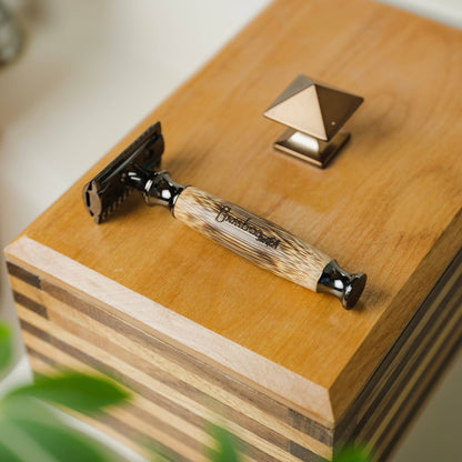 Razor- Bamboo & Stainless Steel Safety