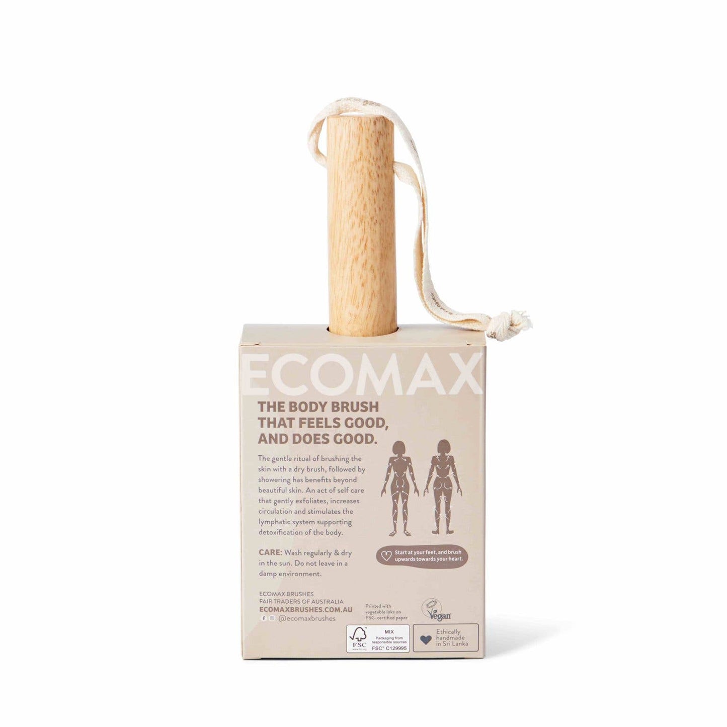 ECOMAX - Body Brush – Soft Jute