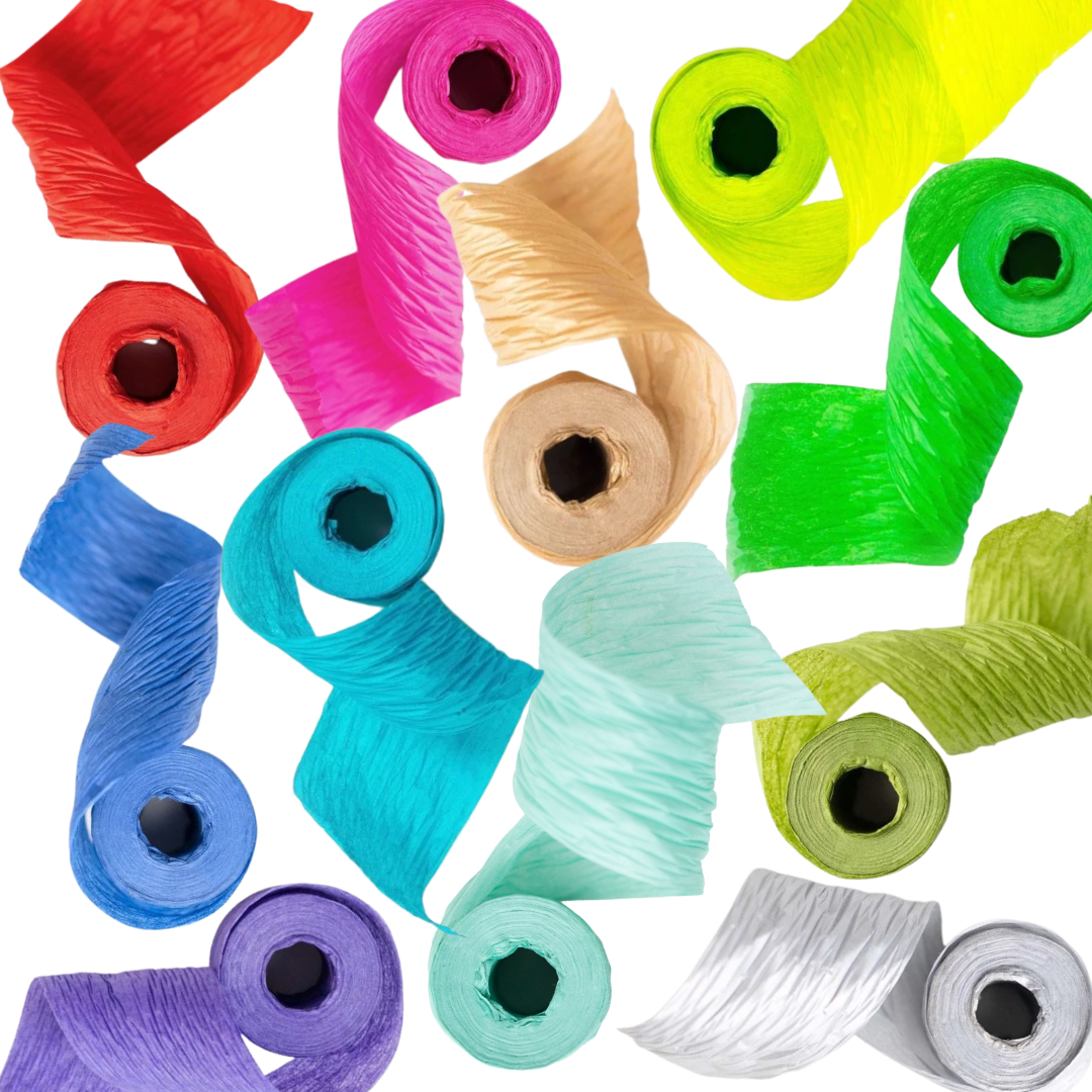 Crepe Paper Eco Ribbon: Red