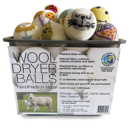Wool Dryer Balls - Fun Prints