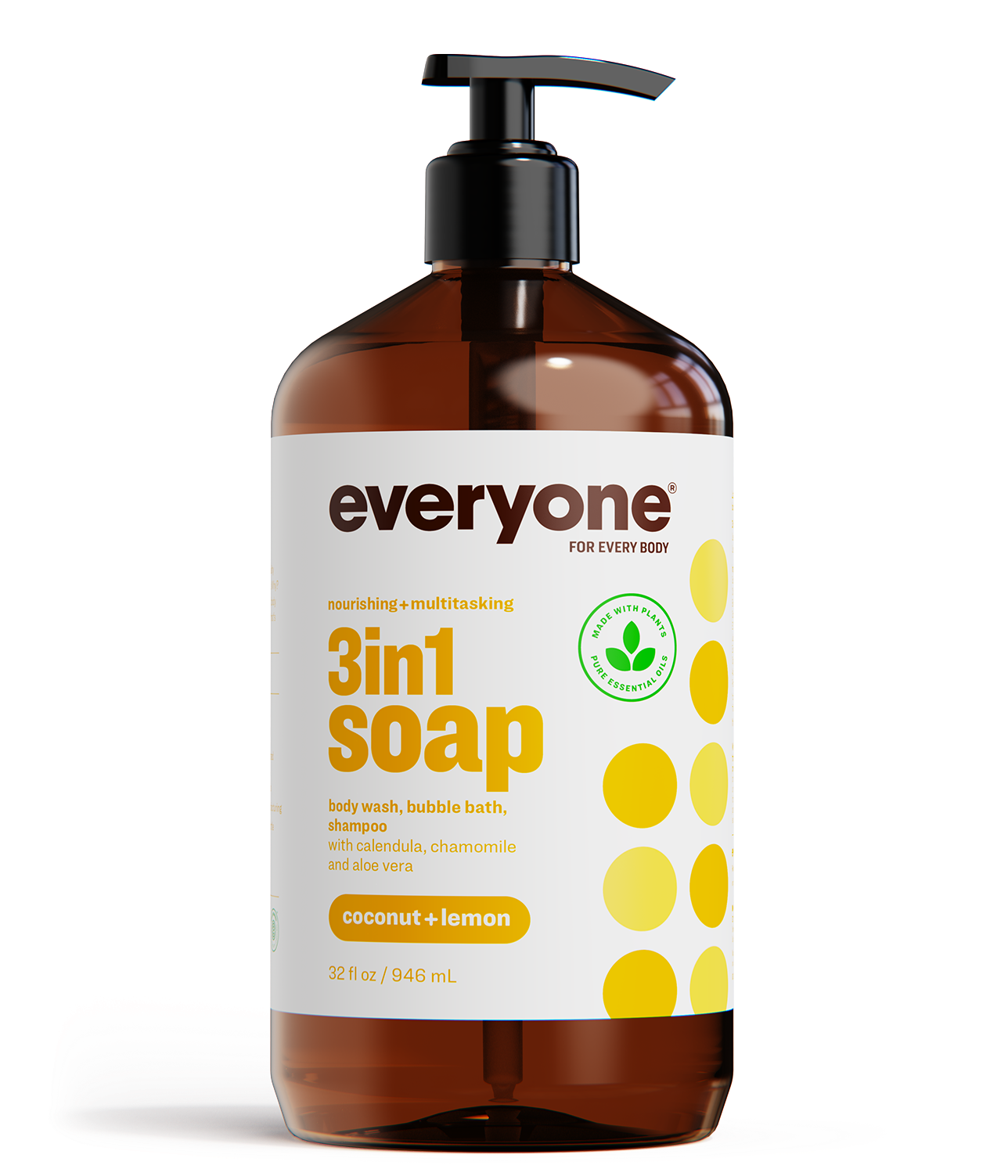 3in1 Coconut + Lemon Soap- refillable