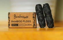 Organic & Vegan Bamboo Floss - Charcoal