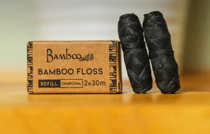Organic & Vegan Bamboo Floss - Charcoal