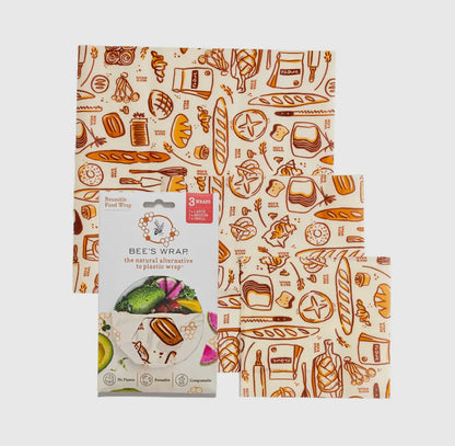 Bee's Wraps- ASSORTED SET OF 3 SIZES (S, M, L)
