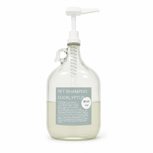 Pet Shampoo Eucalyptus or Unscented- refillable
