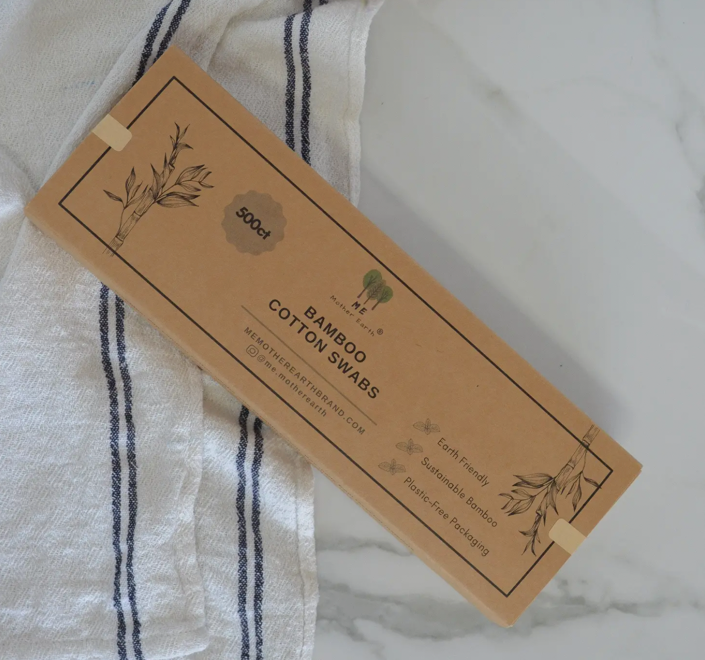 Bamboo & Cotton Ear Buds Cotton Swabs (Qtips)