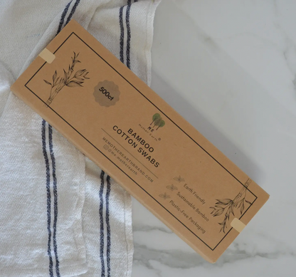 Bamboo & Cotton Ear Buds Cotton Swabs (Qtips)