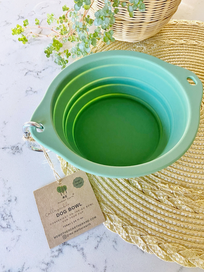 Collapsible Silicone Dog Bowl