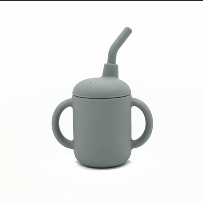Silicone Sippy Cup with Straw