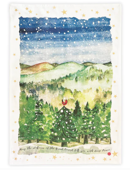 Holiday Tee Towels- Organic Cotton