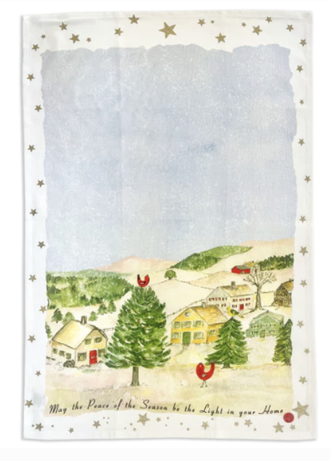 Holiday Tee Towels- Organic Cotton