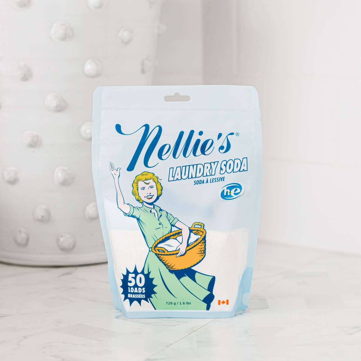 Laundry Soap- Nellie's 50 Load Pouch & 100 Load Tin