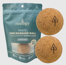 Cork Massage Balls (Set of 2 + Cloth Carrying Case)