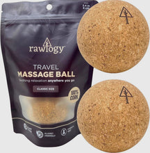 Cork Massage Balls (Set of 2 + Cloth Carrying Case)
