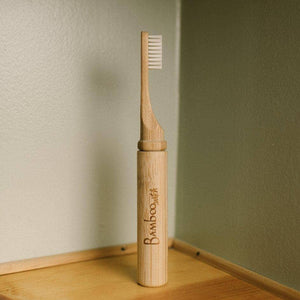 Sustainable bamboo travel toothbrush