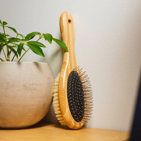 Sustainable Bamboo Dog Grooming Brush