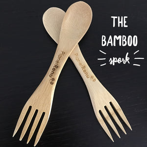 Bamboo Spork, Reusable Lightweight Spork, Great for Kids and Lunches