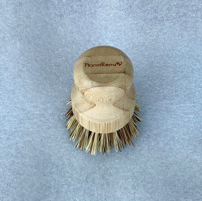 bamboo dish scrubber brush