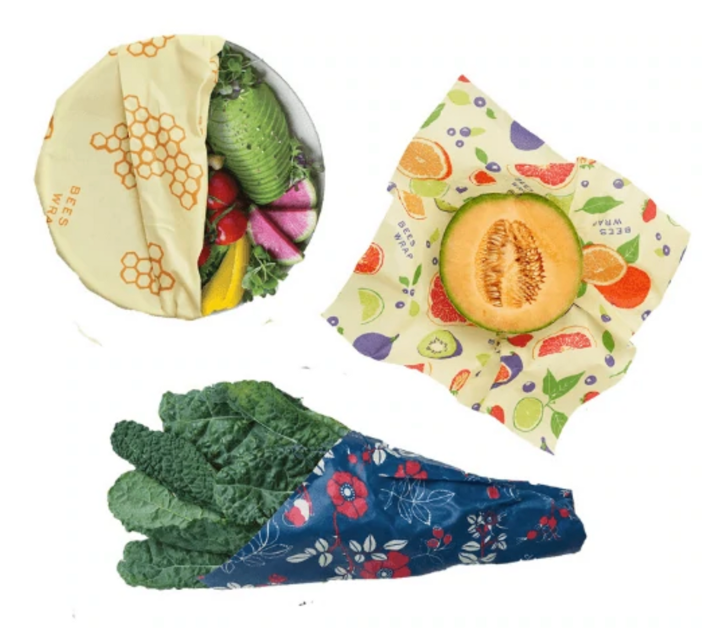 Bee's Wraps, Plastic Alternative, Planet Renu, Bee's Wrap, Saran Wrap Replacement, Plastic Bag Replacement, Zero Waste Lunch, Reusable Food Cover
