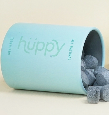 Sustainable Huppy Charcoal Peppermint Toothpaste Tablets