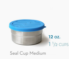 Ecolunchbox Blue Water Seal Cup Medium 12 oz