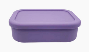 Bento Box Silicone Food Storage Container with Lid purple