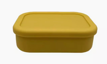 Bento Box Silicone Food Storage Container with Lid Yellow